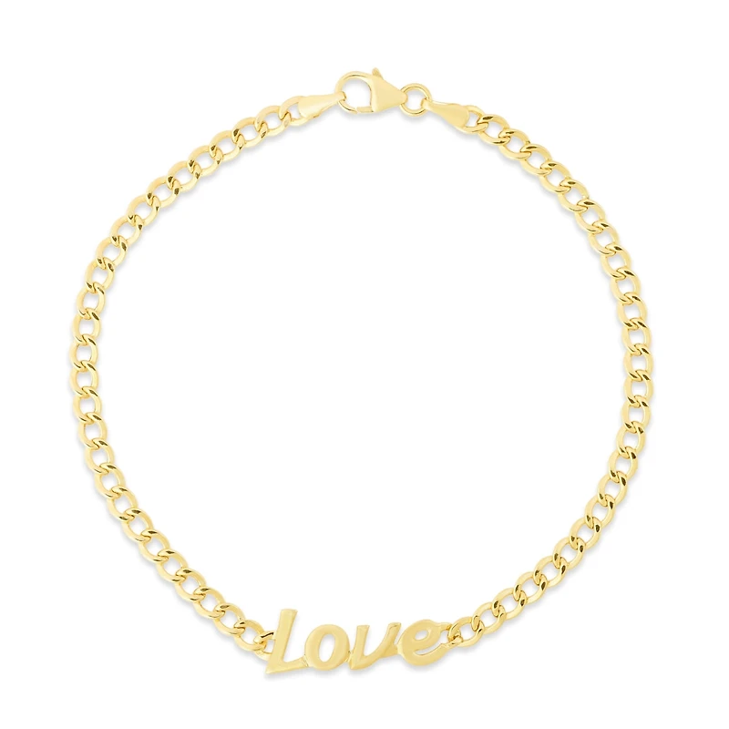 14KT Yellow Gold 7-inch Love Bracelet