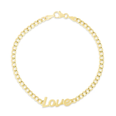 14KT Yellow Gold 7-inch Love Bracelet