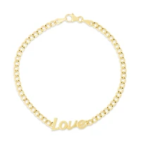 14KT Yellow Gold 7-inch Love Bracelet