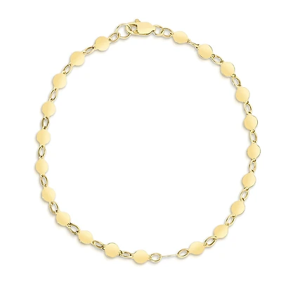 14KT Yellow Gold 7-inch 4MM Fancy Bracelet