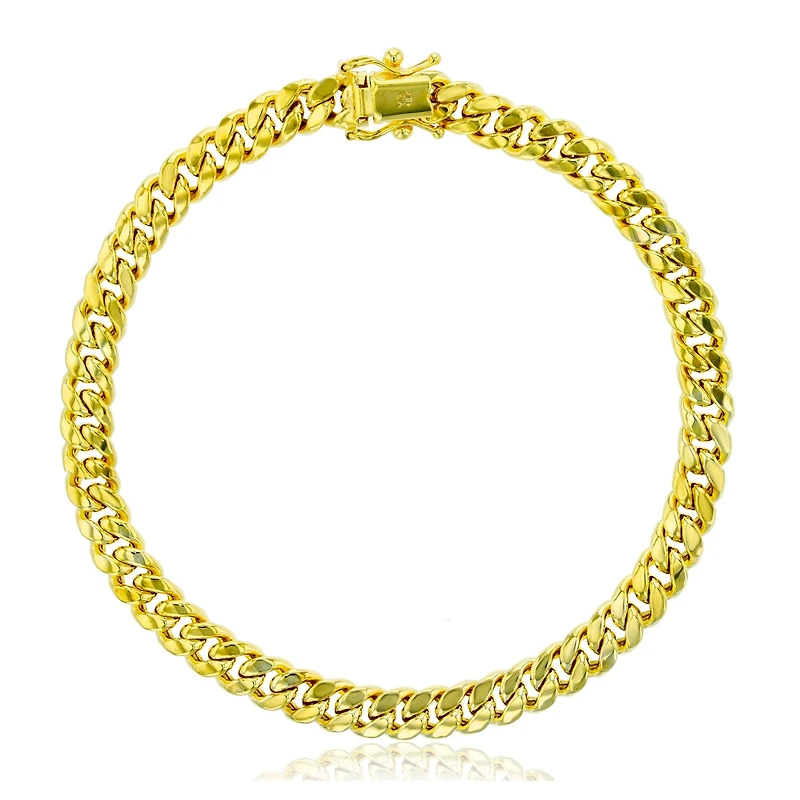 14KT Yellow Gold 8.5-inch 5.9MM Cuban Link Bracelet