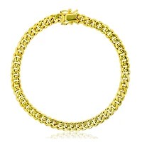 14KT Yellow Gold 8.5-inch 5.9MM Cuban Link Bracelet