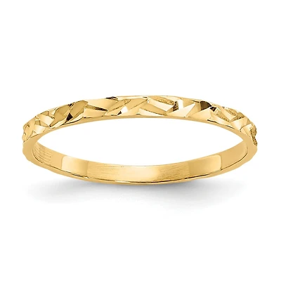14KT Yellow Gold Childrens Ring; Size 3