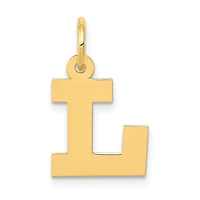 14KT Yellow Gold Initial Pendant; Initial L. Chain not Included