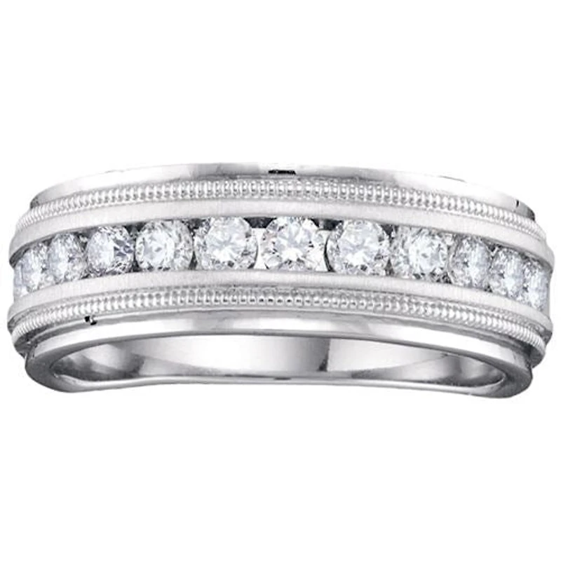 Signature 1/2 CTW Natural Diamond Wedding Band in 14KT White Gold