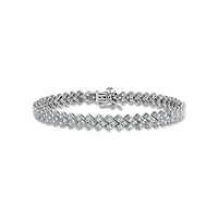 Signature EcoLove 4 CTW Lab Grown Diamond 7.25-inch Tennis Bracelet in 14KT White Gold