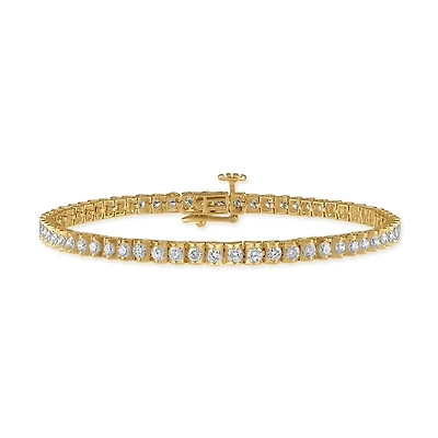 Signature EcoLove 3 CTW Lab Grown Diamond 7-inch Tennis Bracelet in 14KT Yellow Gold