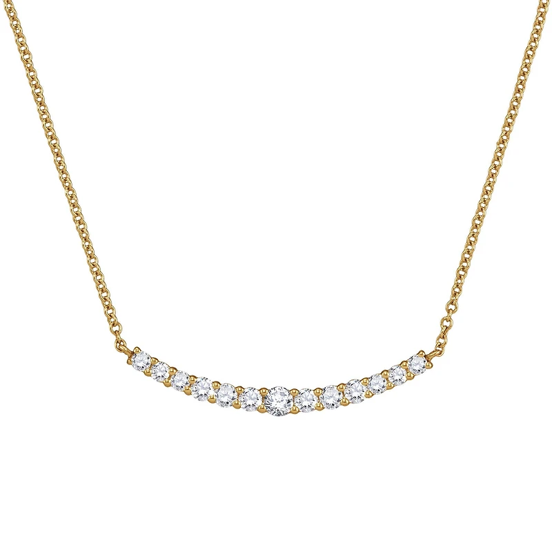 Signature EcoLove 1/2 CTW Lab Grown Diamond 18-inch Necklace in 14KT Yellow Gold