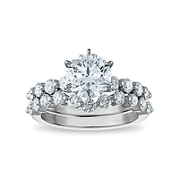 Signature EcoLove Diamond Dreams 3 1/8 CTW Lab Grown Diamond Bridal Set Ring in 14KT White Gold