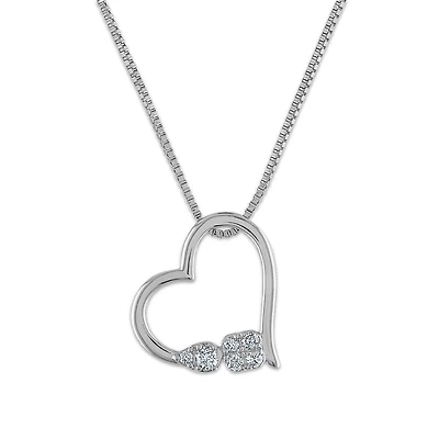 LoveSong EcoLove 1/10 CTW Lab Grown Diamond Two Pendant