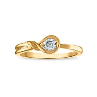 LoveSong EcoLove 1/4 CTW Lab Grown Diamond Infinity Ring in 10KT Yellow Gold