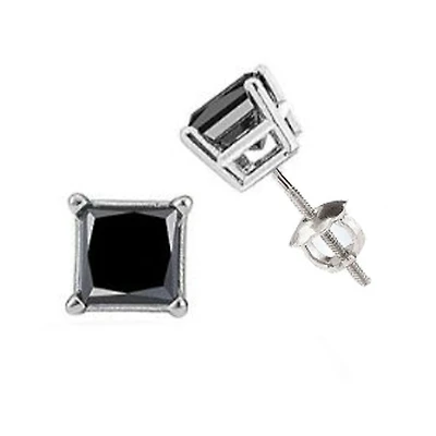 1/2 CTW Natural Diamond Solitaire Stud Earrings in 10KT White Gold