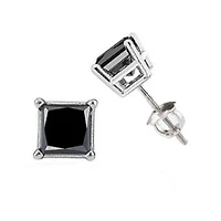 1/2 CTW Natural Diamond Solitaire Stud Earrings in 10KT White Gold