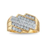 1 CTW Natural Diamond Ring in 10KT Yellow Gold