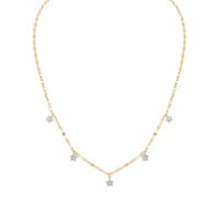 Diamond Accent 18-inch Stars Necklace in 10KT Yellow Gold