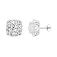 1/3 CTW Diamond Fashion Stud Earrings in 10KT White Gold