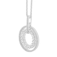 1/5 CTW Diamond Circle 18-inch Pendant in Sterling Silver