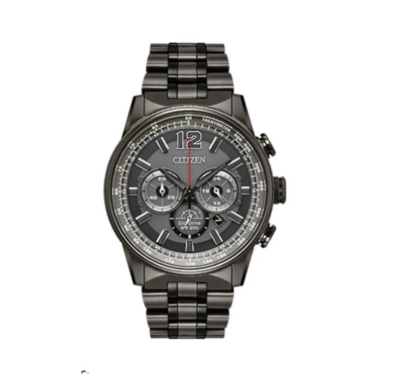 Citizen Watch with 43MM Grey Round Dial and Stainless Steel Bracelet. CA4377-53H