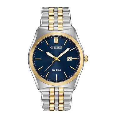 Citizen Watch with 40MM Blue Round Dial and Stainless Steel Bracelet. BM7334-58L