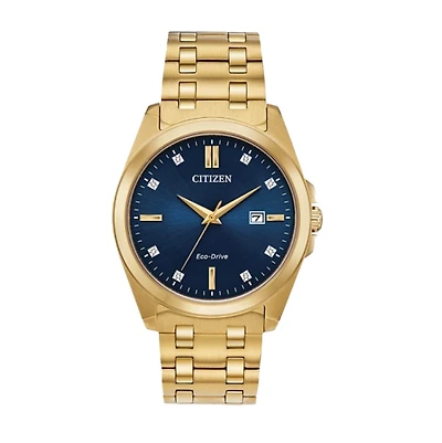 Citizen Watch with 41MM Blue Round Dial and Stainless Steel Bracelet. BM7103-51L