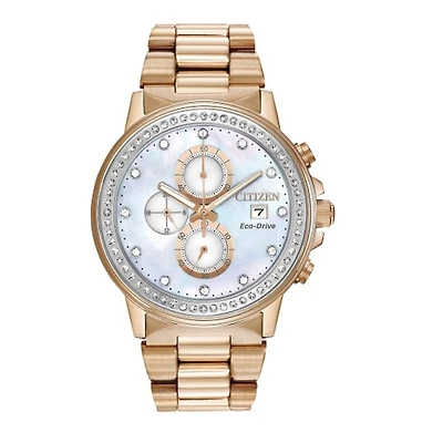 Citizen Round Dial and Stainless Steel Bracelet Watch. FB3003-51Y