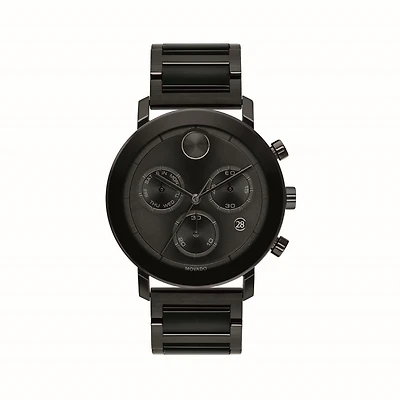 Movado BOLD with 42MM Black Chronograph Dial. 3600684