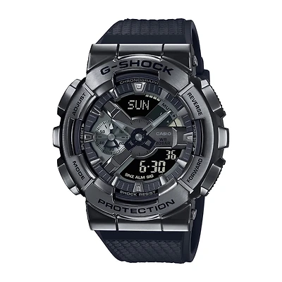 G-Shock Analog-Digital 51MM Black Stainless Steel Case Resin Band. GM110BB-1A
