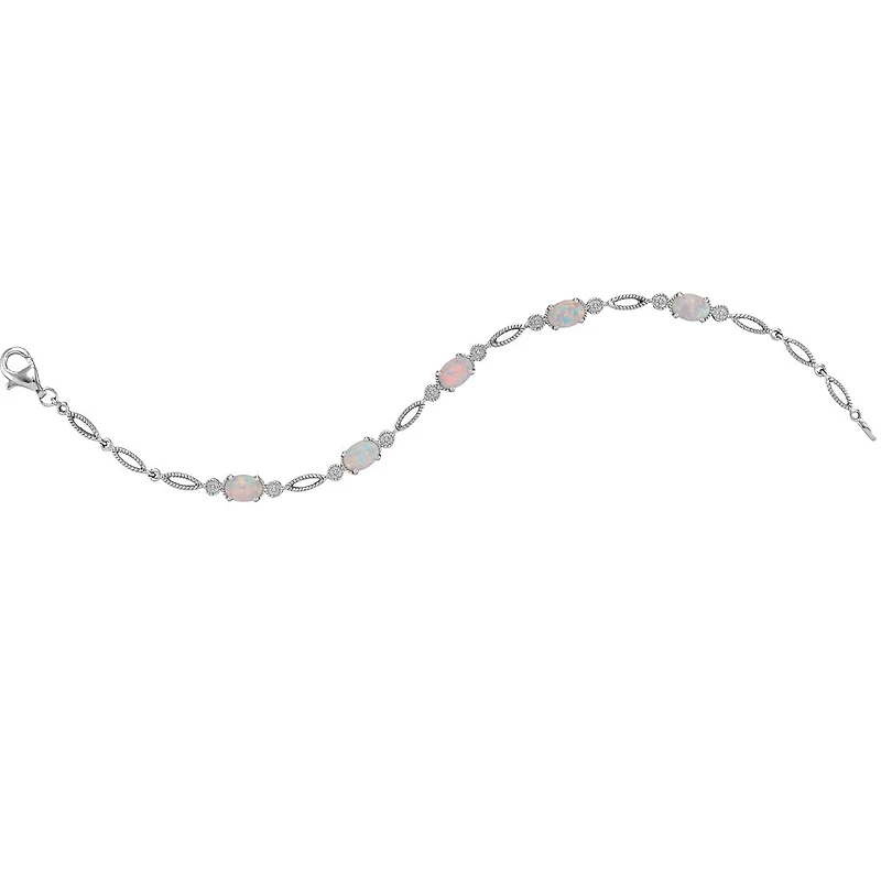 Opal 7-inch Bracelet in Sterling Silver