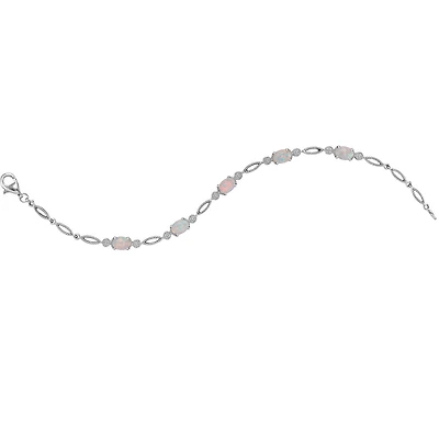 Opal 7-inch Bracelet in Sterling Silver