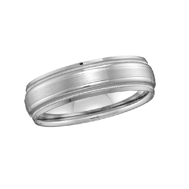 6MM Wedding Ring in 10KT White Gold