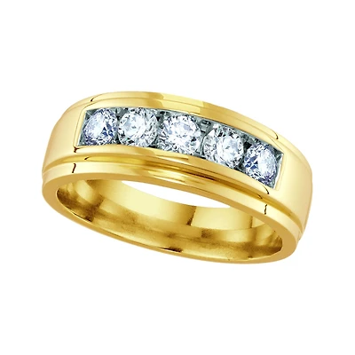 3/4 CTW Natural Diamond Wedding Ring in 10KT Yellow Gold