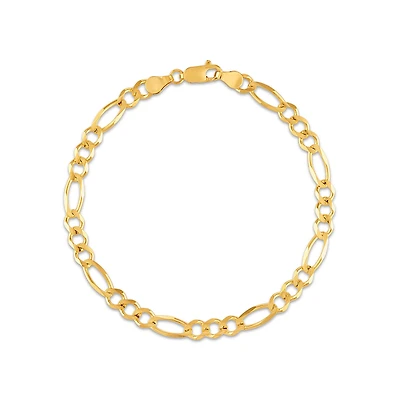 10KT Yellow Gold 8.5-inch 5.35MM Figaro Bracelet