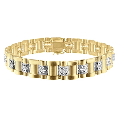 10KT Yellow Gold 8.25-inch Rolex-look Bracelet