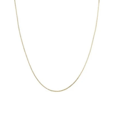 14KT Yellow Gold 16-inch 0.5MM Box Chain
