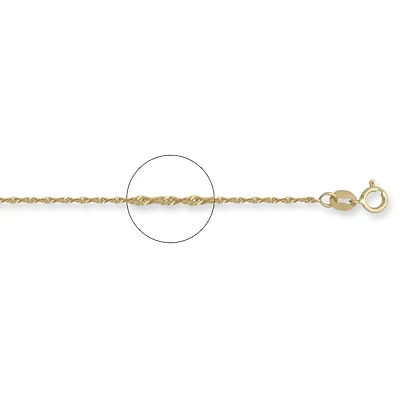 14KT Yellow Gold 20-inch 2MM Singapore Chain