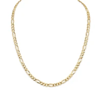 10KT Yellow Gold 20-inch 5.3MM Figaro Lobster Clasp Chain