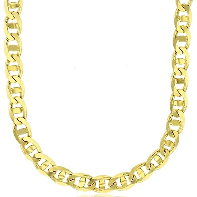 14KT Yellow Gold 24-inch 7MM Anchor Link Chain