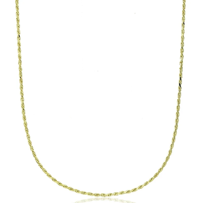 14KT Yellow Gold 16-inch 1.1MM Diamond-cut Chain