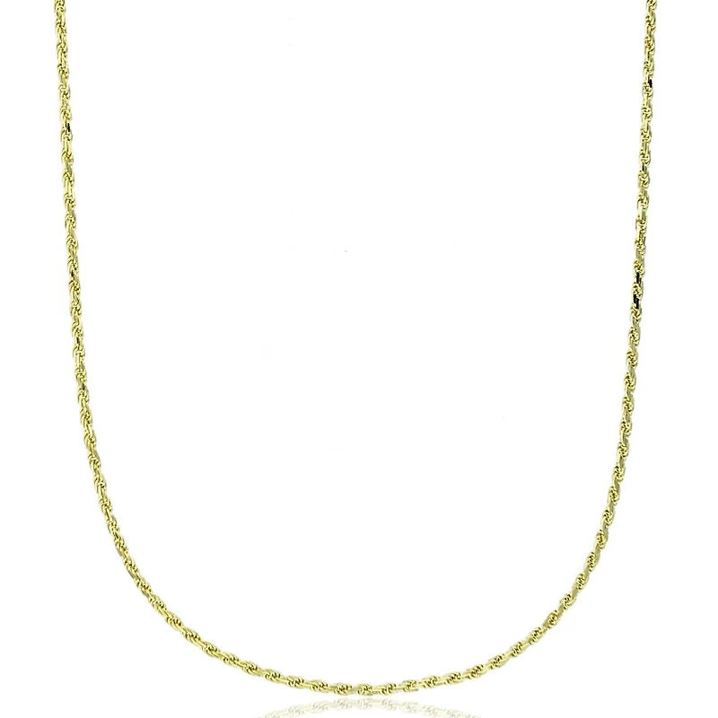 14KT Yellow Gold 18-inch 1.1MM Diamond-cut Chain