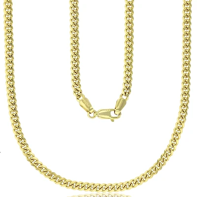 14KT Yellow Gold 24-inch 3.5MM Miami Cuban Link Chain