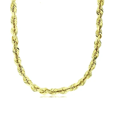 14KT Yellow Gold 24-inch 5.75MM Rope Chain