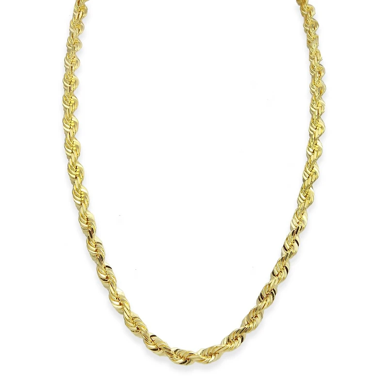 10KT Yellow Gold 26-inch 5.2MM Rope Chain