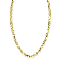 10KT Yellow Gold 26-inch 5.2MM Rope Chain