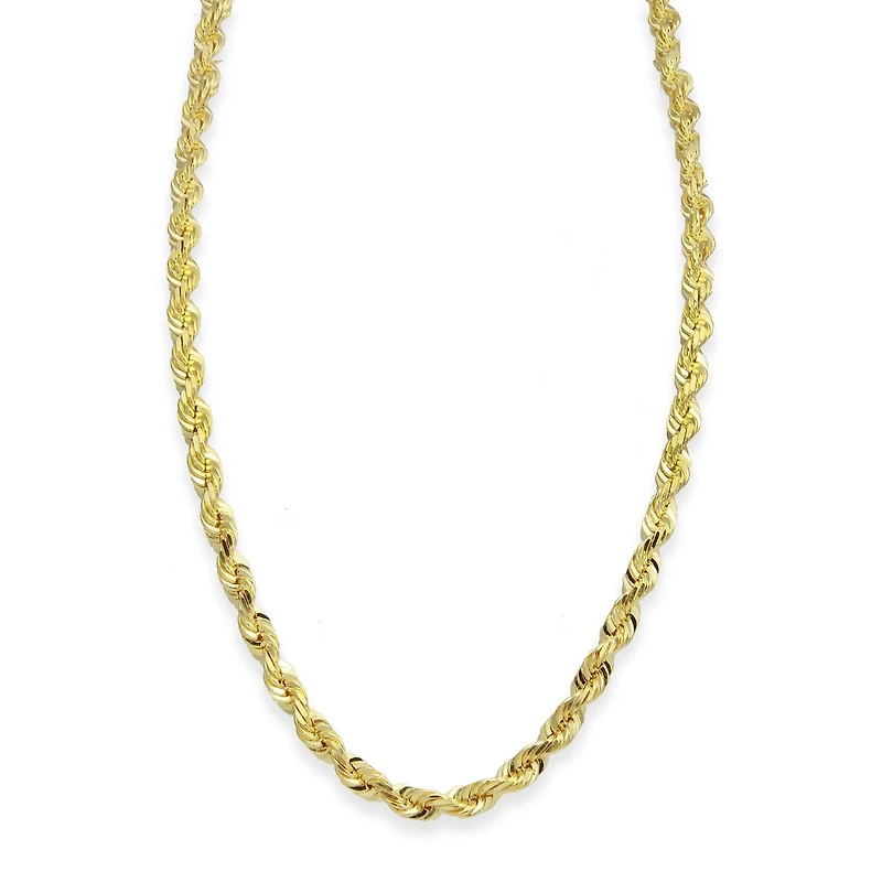10KT Yellow Gold 26-inch 3.8MM Rope Chain