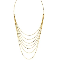 18-inch 7-Layer Necklace in 14K Yellow Gold