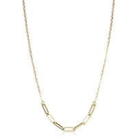 10KT Yellow Gold 18-inch 3.2MM Fashion Paperclip Necklace