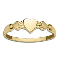 Kiddie Kraft 10KT Yellow Gold Heart Baby Ring; Size 1