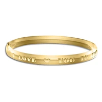 Kiddie Kraft 14KT Yellow Gold Filled Childrens Bangle I Love You to the Moon Bracelet