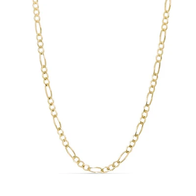 Luxe Layers 14KT Yellow Gold Plated Sterling Silver 20-inch 3MM Figaro Chain