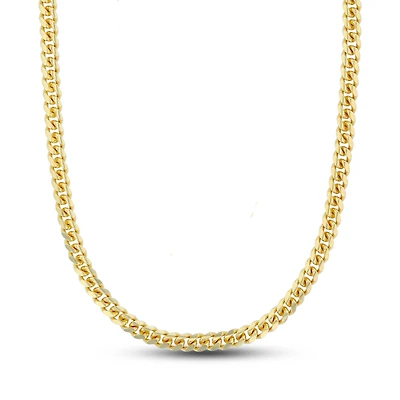 Luxe Layers 14KT Yellow Gold Plated Sterling Silver 20-inch 4.8MM Cuban Link Chain